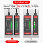 HABOTEST HT812A 2 in 1 전화선 네트워크 라인 테스터, HT812A