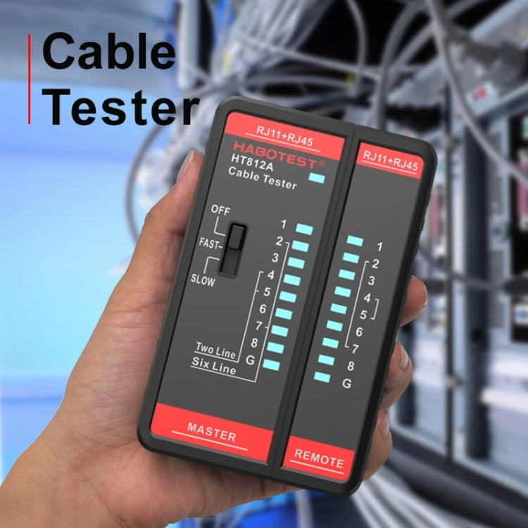 HABOTEST HT812A 2 in 1 전화선 네트워크 라인 테스터, HT812A