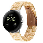 Three-beads Resin Watch Band, For Google Pixel Watch 4 / 3 / 2 / 1 41mm
