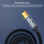 For Steam Deck Gen2 100W USB-C/Type-C Male to USB-C/Type-C Male Stereo Curved Data Cable, 0.5m, 1m, 1.5m, 2m, 3m