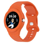 Leather Texture Silicone Integrated Watch Band, For Google Pixel Watch