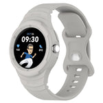Leather Texture Silicone Integrated Watch Band, For Google Pixel Watch