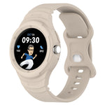 Leather Texture Silicone Integrated Watch Band, For Google Pixel Watch