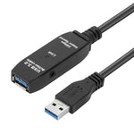 USB 3.0 수-암 데이터 동기화 초고속 연장 케이블, 길이: 10m, 10m