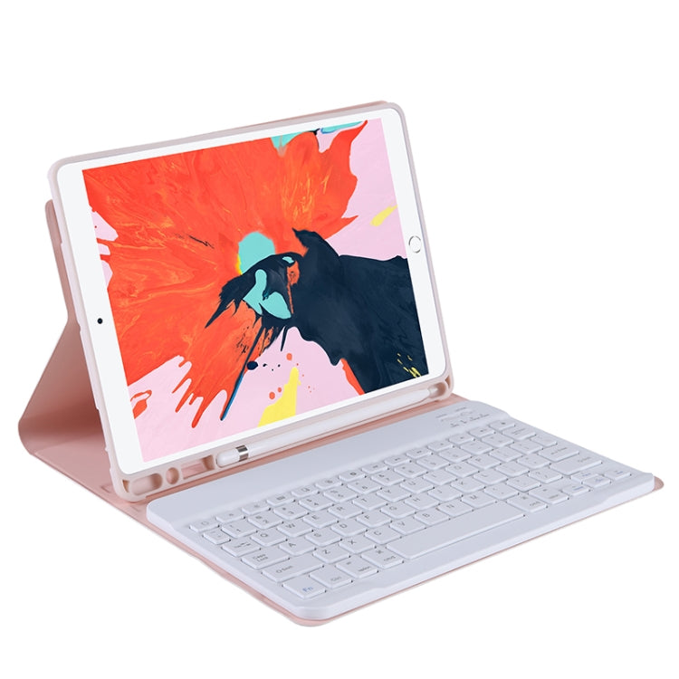 iPad 9.7인치 / iPad Pro 9.7인치 / iPad Air 2 / Air (2018 & 2017)용 TPU 캔디 컬러 초슬림 블루투스 키보드 보호 케이스, 스탠드 및 펜 슬롯 포함, iPad 9.7인치용
