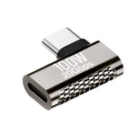 100W 타입-C 수컷 to 타입-C 암컷 20Gbps 아연 합금 어댑터, 타입-C 수컷 to 타입-C 암컷 측면 굽힘, 타입-C 수컷 to 타입-C 암컷 수직 각도, 타입-C 수컷 to 타입-C 암컷 중간 굽힘, 타입-C 수컷 to 타입-C 암컷 직선