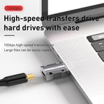 120W 타입-C 암컷 to USB 3.0 수컷 아연 합금 직선 어댑터, 타입-C 암컷 to USB 3.0 수컷 직선