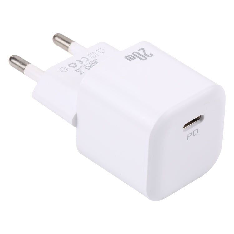20W PD USB-C/타입-C 인터페이스 고속 충전기, 사양: EU 플러그, EU 플러그