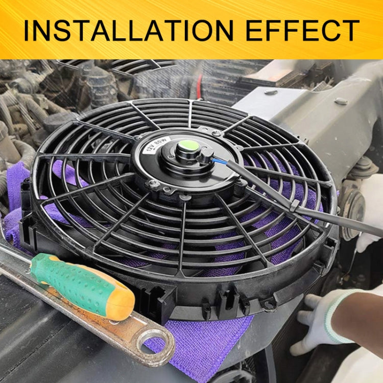 12V 80W Car Powerful Transmission Oil Cooling Fan with Mounting Accessorie, 7 inch, 9 inch, 12 inch