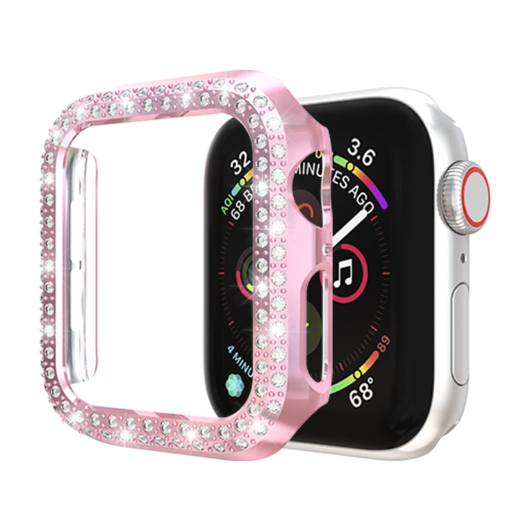 더블 로우 다이아몬드 PC 보호 케이스, Apple Watch 시리즈 6 / 5 / 4 / SE 2025 / 2023 / 2022 40mm용, Apple Watch 시리즈 3 & 2 & 1 42mm용