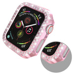더블 로우 다이아몬드 PC 보호 케이스, Apple Watch 시리즈 6 / 5 / 4 / SE 2025 / 2023 / 2022 40mm용, Apple Watch 시리즈 3 & 2 & 1 42mm용