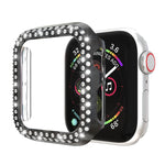 더블 로우 다이아몬드 PC 보호 케이스, Apple Watch 시리즈 6 / 5 / 4 / SE 2025 / 2023 / 2022 40mm용, Apple Watch 시리즈 3 & 2 & 1 42mm용