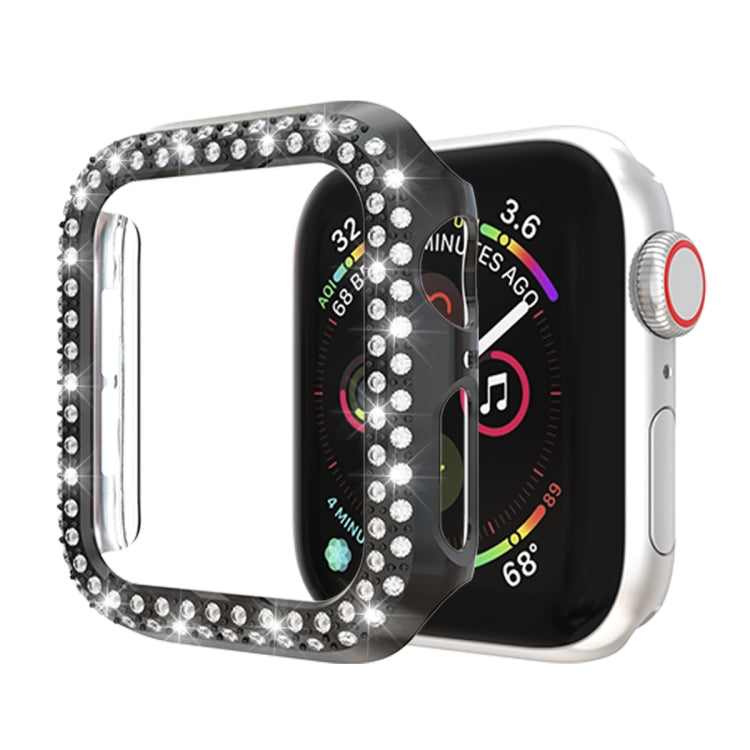 더블 로우 다이아몬드 PC 보호 케이스, Apple Watch 시리즈 6 / 5 / 4 / SE 2025 / 2023 / 2022 40mm용, Apple Watch 시리즈 3 & 2 & 1 42mm용