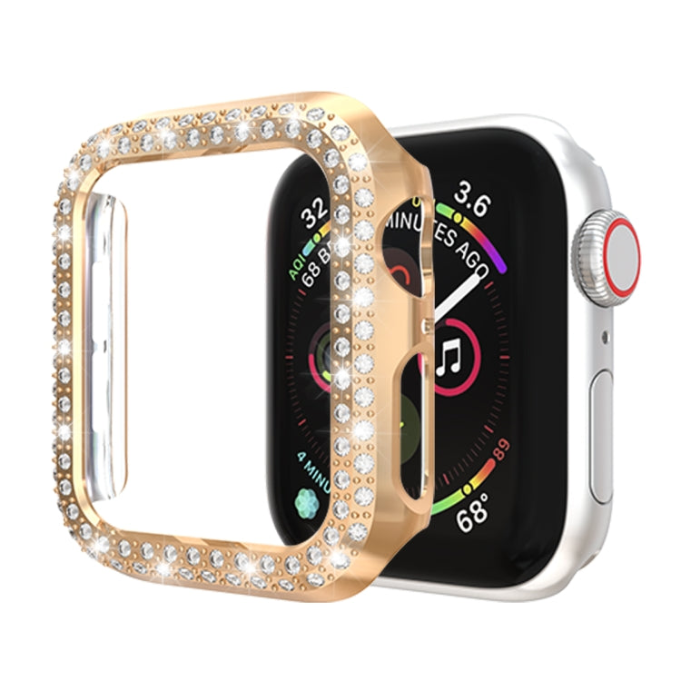 더블 로우 다이아몬드 PC 보호 케이스, Apple Watch 시리즈 6 / 5 / 4 / SE 2025 / 2023 / 2022 40mm용, Apple Watch 시리즈 3 & 2 & 1 42mm용