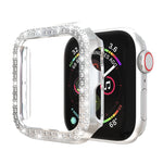 더블 로우 다이아몬드 PC 보호 케이스, Apple Watch 시리즈 6 / 5 / 4 / SE 2025 / 2023 / 2022 40mm용, Apple Watch 시리즈 3 & 2 & 1 42mm용