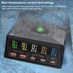 868H 6-in-1 160W 3 PD Type-C + 2 QC3.0 USB 포트 멀티 포트 충전기, 868H