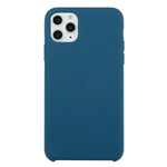 For iPhone 11 Solid Color Solid Silicone  Shockproof Case (Hibiscus Pink), For iPhone 11 Pro