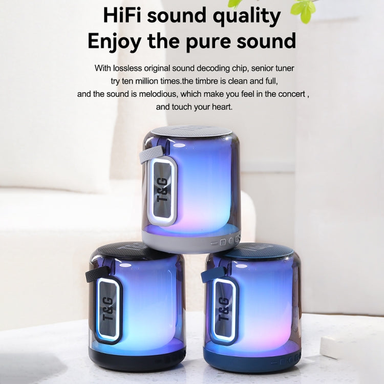 T&G TG376 Outdoor Portable LED Light RGB Multicolor Wireless Bluetooth Speaker Subwoofer