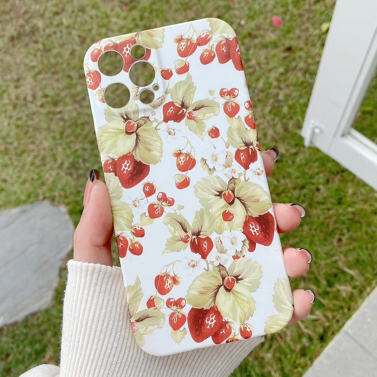 Water Sticker Flower Pattern PC Phone Case, For iPhone 12 Pro Max, For iPhone 12 Pro, For iPhone 12, For iPhone 12 mini