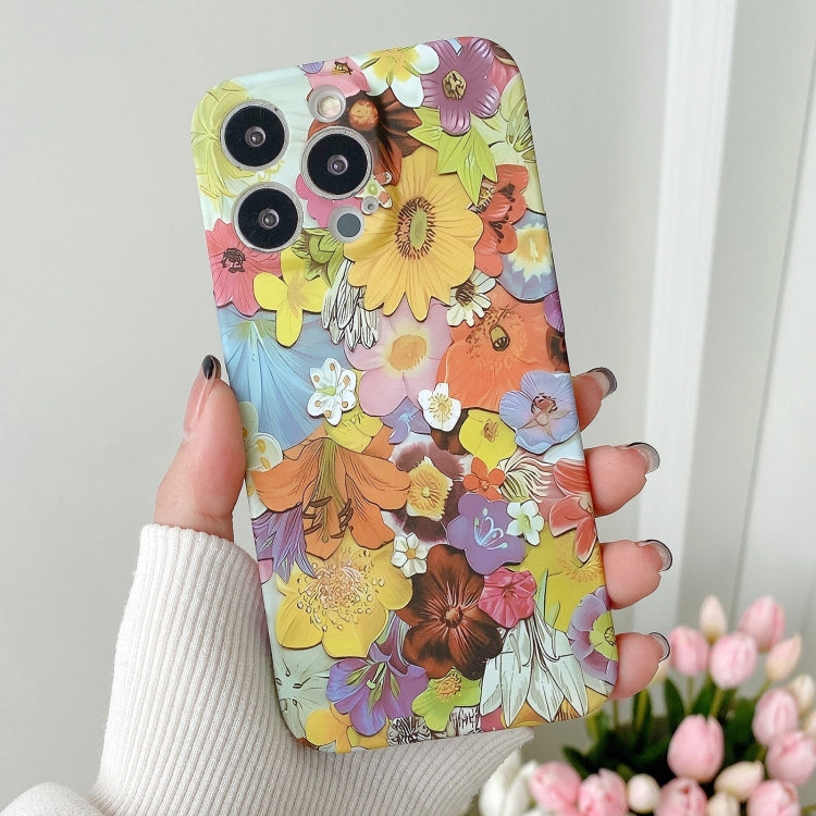 Water Sticker Flower Pattern PC Phone Case, For iPhone 11 Pro Max, For iPhone 11 Pro, For iPhone 11