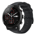 Oil Wax Genuine Leather Watch Band, For Amazfit GTR 47mm / Pace / Stratos, For Amazfit 2 Stratos, For Ticwatch Pro / E2 / S2, For Pebble Gen 1, For Pebble Time