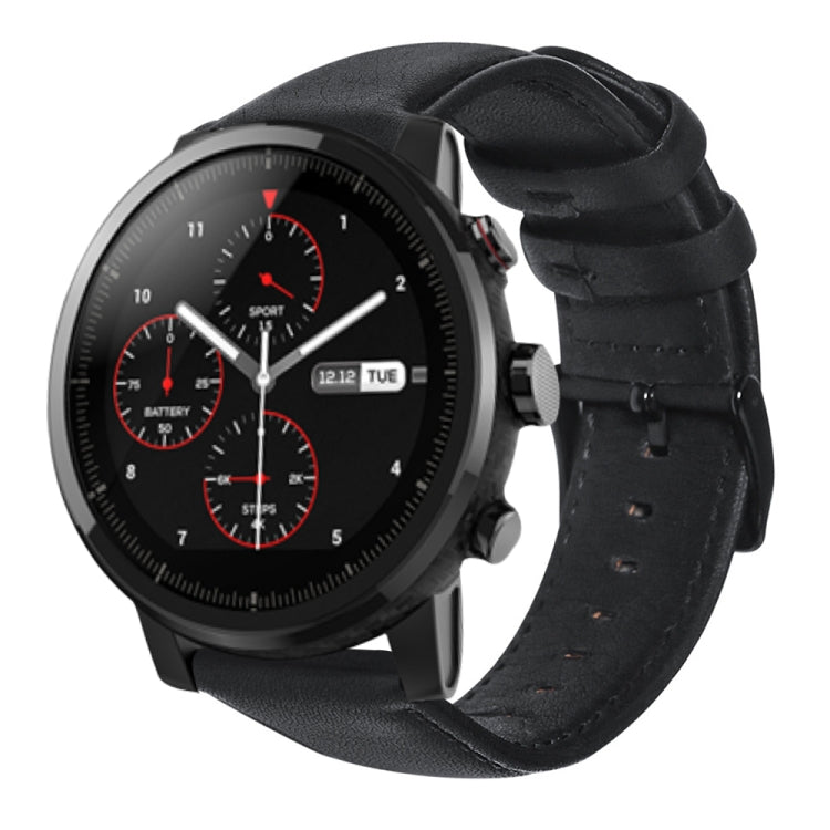 오일 왁스 천연 가죽 시계 밴드, 아마즈핏 GTR 47mm / 페이스 / 스트라토스용, 아마즈핏 2 스트라토스용, 틱워치 프로 / E2 / S2용, 페블 1세대용, 페블 타임용