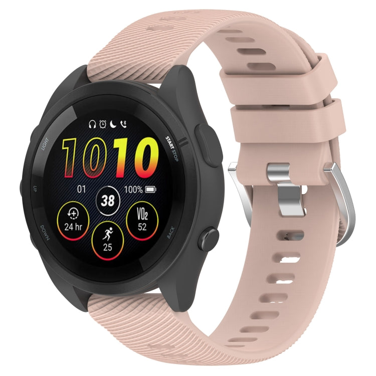 22mm Solid Color Silicone Watch Band, For Garmin Forerunner 265