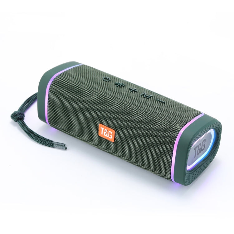 T&G TG375 야외용 휴대용 LED 라이트 RGB 무선 블루투스 스피커 서브우퍼, TG375