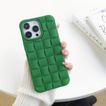 3D Cube Weave Texture Skin Feel Phone Case, For iPhone 13, For iPhone 12 Pro Max, For iPhone 12 Pro