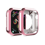 도금 TPU 원형 구멍 홀로우 보호 케이스, Apple Watch 시리즈 6 / 5 / 4 / SE 2025 / 2023 / 2022 40mm용, Apple Watch 시리즈 3 & 2 & 1 42mm용