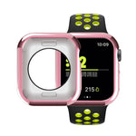 도금 TPU 원형 구멍 홀로우 보호 케이스, Apple Watch 시리즈 6 / 5 / 4 / SE 2025 / 2023 / 2022 40mm용, Apple Watch 시리즈 3 & 2 & 1 42mm용