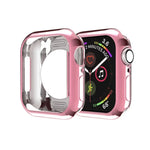 도금 TPU 원형 구멍 홀로우 보호 케이스, Apple Watch 시리즈 6 / 5 / 4 / SE 2025 / 2023 / 2022 40mm용, Apple Watch 시리즈 3 & 2 & 1 42mm용