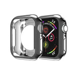 도금 TPU 원형 구멍 홀로우 보호 케이스, Apple Watch 시리즈 6 / 5 / 4 / SE 2025 / 2023 / 2022 40mm용, Apple Watch 시리즈 3 & 2 & 1 42mm용