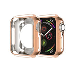 도금 TPU 원형 구멍 홀로우 보호 케이스, Apple Watch 시리즈 6 / 5 / 4 / SE 2025 / 2023 / 2022 40mm용, Apple Watch 시리즈 3 & 2 & 1 42mm용