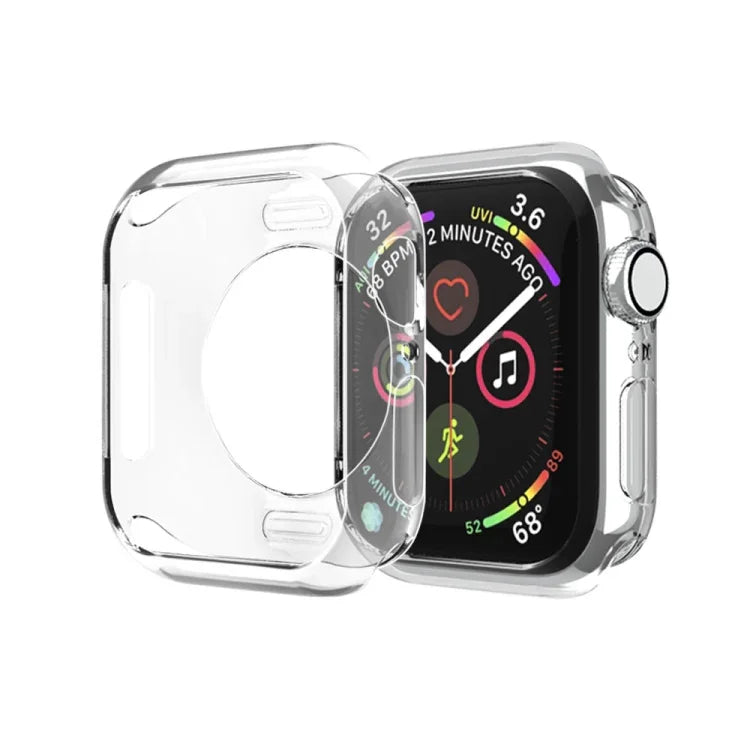도금 TPU 원형 구멍 홀로우 보호 케이스, Apple Watch 시리즈 6 / 5 / 4 / SE 2025 / 2023 / 2022 40mm용, Apple Watch 시리즈 3 & 2 & 1 42mm용