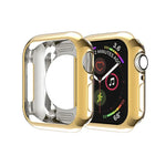 도금 TPU 원형 구멍 홀로우 보호 케이스, Apple Watch 시리즈 6 / 5 / 4 / SE 2025 / 2023 / 2022 40mm용, Apple Watch 시리즈 3 & 2 & 1 42mm용