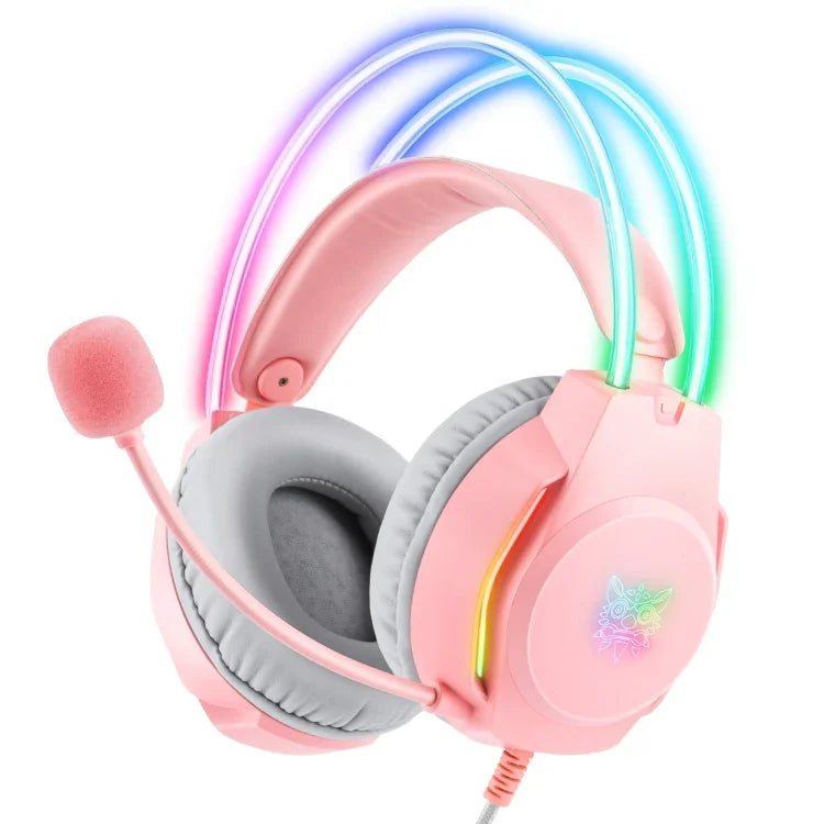 X26 USB+3.5mm RGB 유선 게이밍 헤드셋, X26