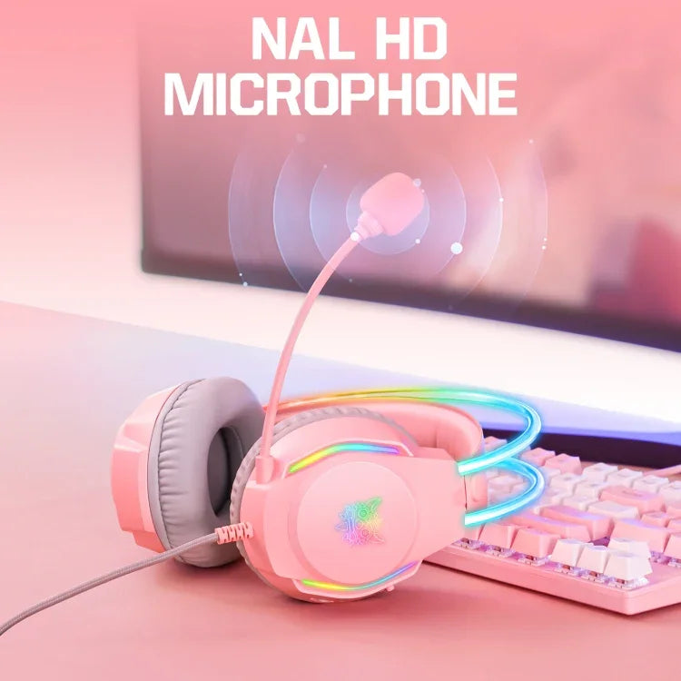 X26 USB+3.5mm RGB 유선 게이밍 헤드셋, X26