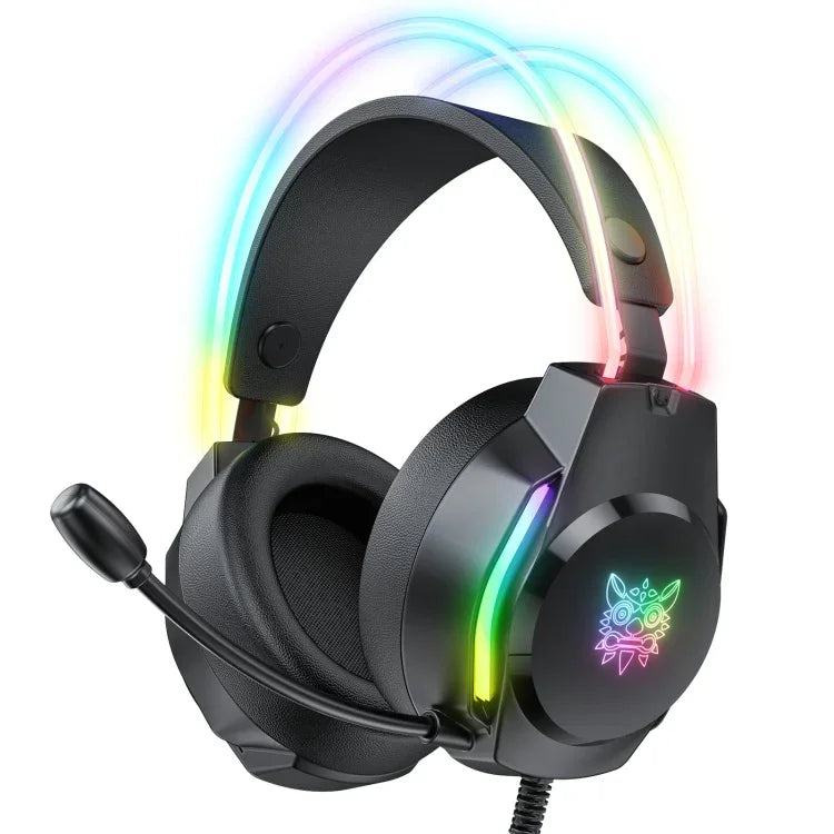 X26 USB+3.5mm RGB 유선 게이밍 헤드셋, X26