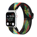 Buckle Elastic Nylon Watch Band, For Apple Watch Series 8&7 45mm, For Apple Watch Series 8&7 41mm