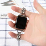 이중 줄 체인 메탈 시계 밴드, Apple Watch 시리즈 8&7 45mm용, Apple Watch 시리즈 8&7 41mm용