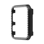 알루미늄 합금 다이아몬드 시계 보호 케이스, Apple Watch 시리즈 9 / 8 / 7 45mm용, Apple Watch 시리즈 SE 2025&SE 2&6&SE&5&4 44mm용, Apple Watch 시리즈 3&2&1 42mm용, Apple Watch 시리즈 9 / 8 / 7 41mm용