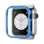 알루미늄 합금 다이아몬드 시계 보호 케이스, Apple Watch 시리즈 9 / 8 / 7 45mm용, Apple Watch 시리즈 SE 2025&SE 2&6&SE&5&4 44mm용, Apple Watch 시리즈 3&2&1 42mm용, Apple Watch 시리즈 9 / 8 / 7 41mm용