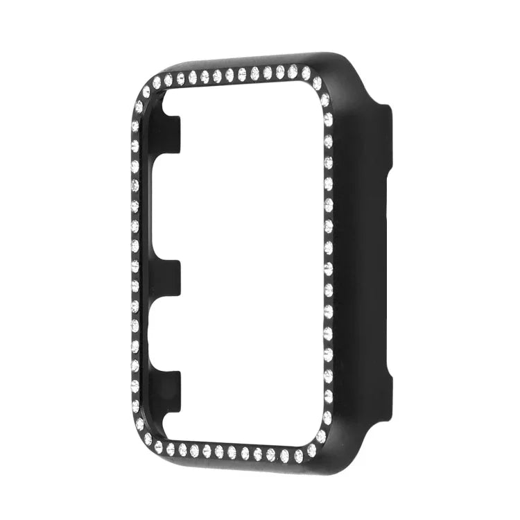 알루미늄 합금 다이아몬드 시계 보호 케이스, Apple Watch 시리즈 9 / 8 / 7 45mm용, Apple Watch 시리즈 SE 2025&SE 2&6&SE&5&4 44mm용, Apple Watch 시리즈 3&2&1 42mm용, Apple Watch 시리즈 9 / 8 / 7 41mm용