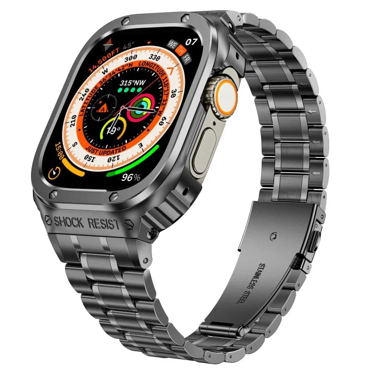 금속 일체형 시계 보호 케이스, Apple Watch 시리즈 SE 2025&6&SE&5&4 44mm용, Apple Watch Ultra 3 / 2 / 1 49mm용, Apple Watch 시리즈 9 / 8 / 7 45mm용