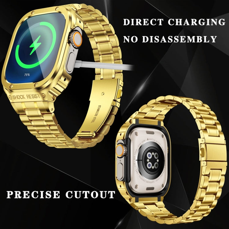 금속 일체형 시계 보호 케이스, Apple Watch 시리즈 SE 2025&6&SE&5&4 44mm용, Apple Watch Ultra 3 / 2 / 1 49mm용, Apple Watch 시리즈 9 / 8 / 7 45mm용