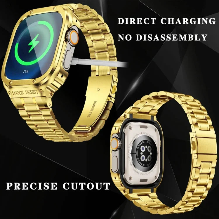 금속 일체형 시계 보호 케이스, Apple Watch 시리즈 SE 2025&6&SE&5&4 44mm용, Apple Watch Ultra 3 / 2 / 1 49mm용, Apple Watch 시리즈 9 / 8 / 7 45mm용