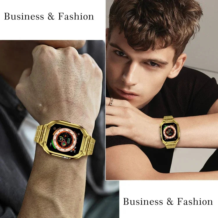 금속 일체형 시계 보호 케이스, Apple Watch 시리즈 SE 2025&6&SE&5&4 44mm용, Apple Watch Ultra 3 / 2 / 1 49mm용, Apple Watch 시리즈 9 / 8 / 7 45mm용
