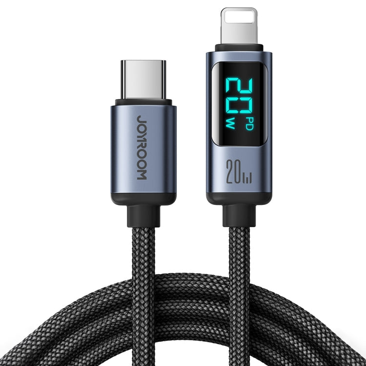 JOYROOM S-CL020A16 20W USB-C / Type-C to 8핀 디지털 디스플레이 고속 충전 데이터 케이블, Type-C to 8핀