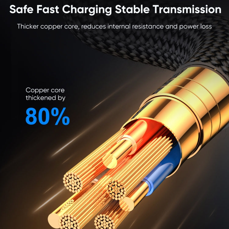 JOYROOM S-CL020A16 20W USB-C / Type-C to 8핀 디지털 디스플레이 고속 충전 데이터 케이블, Type-C to 8핀